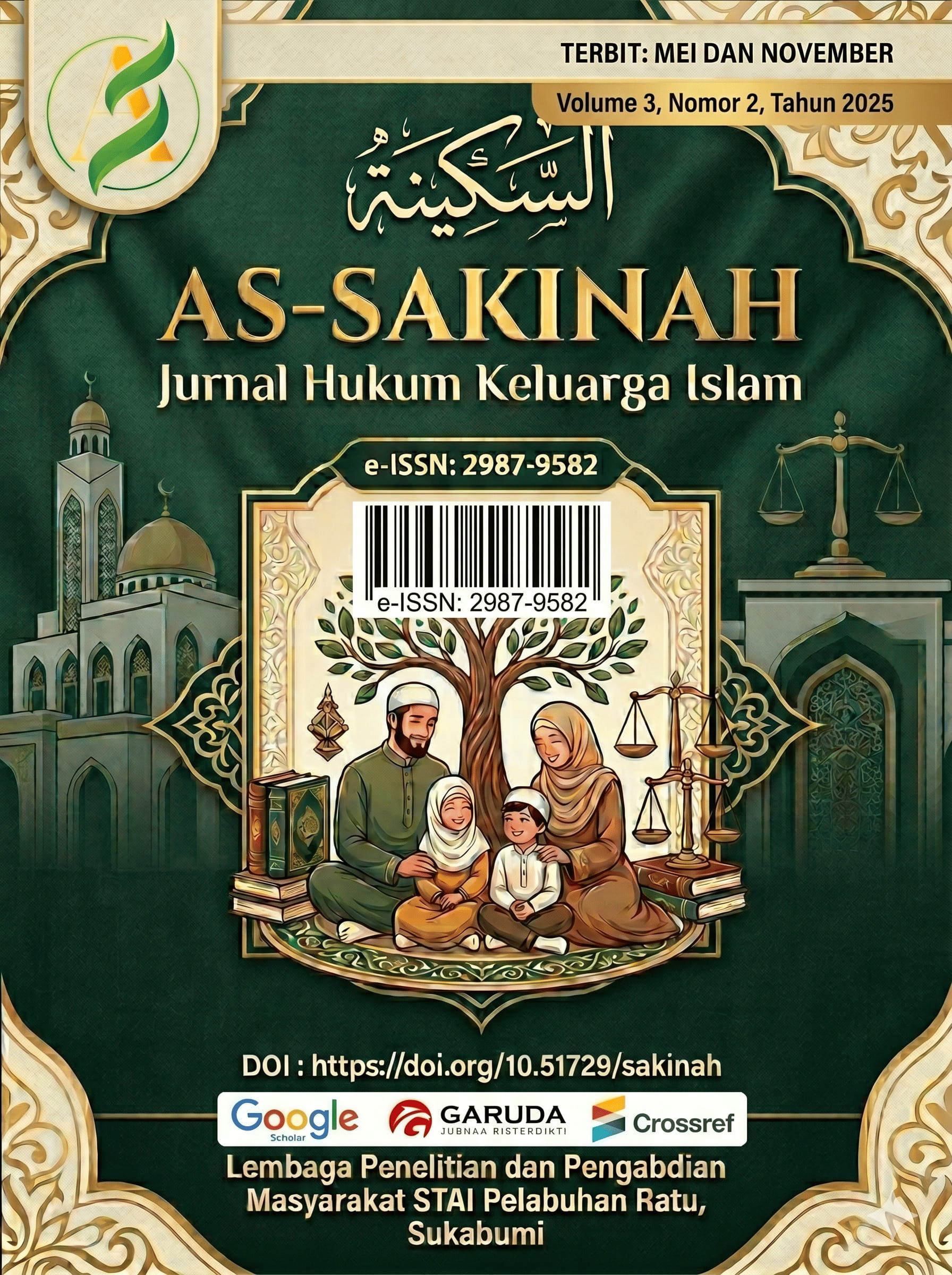 					Lihat Vol 3 No 2 (2025): As-Sakinah : Jurnal Hukum Keluarga Islam
				